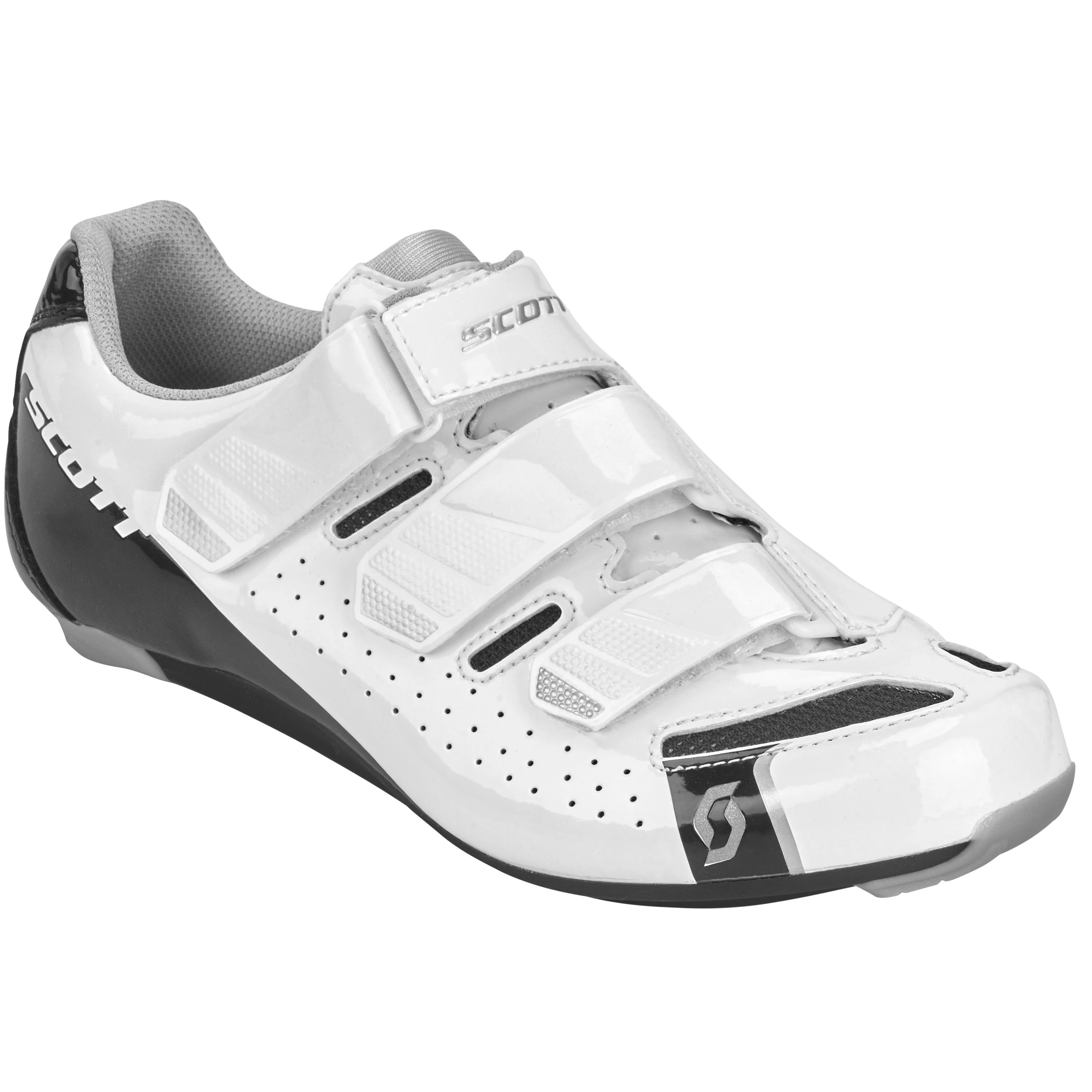 Scott Road Comp Ladies Shoes - Gloss White / Gloss Black - Image 2