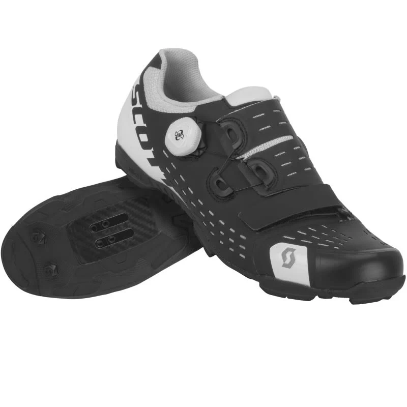 Scott Mtb Premium Shoes - Matt Black / Gloss White - Image 4