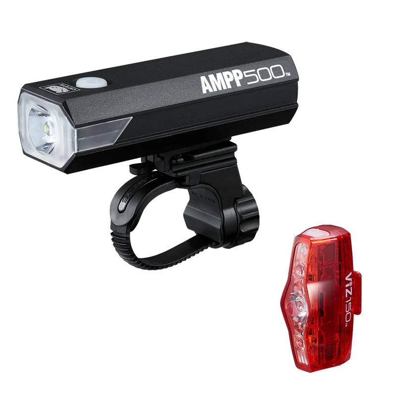 Cateye Ampp 500S & Viz 150 Lightset - Black