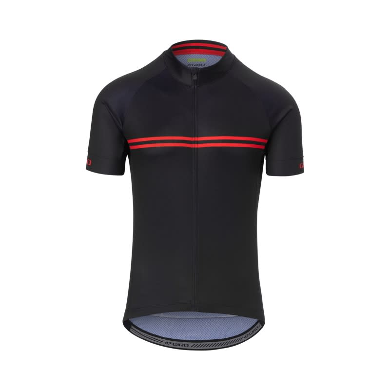 Giro Chrono Sport Jersey Mens - Black / Red Classic Stripe - Image 2
