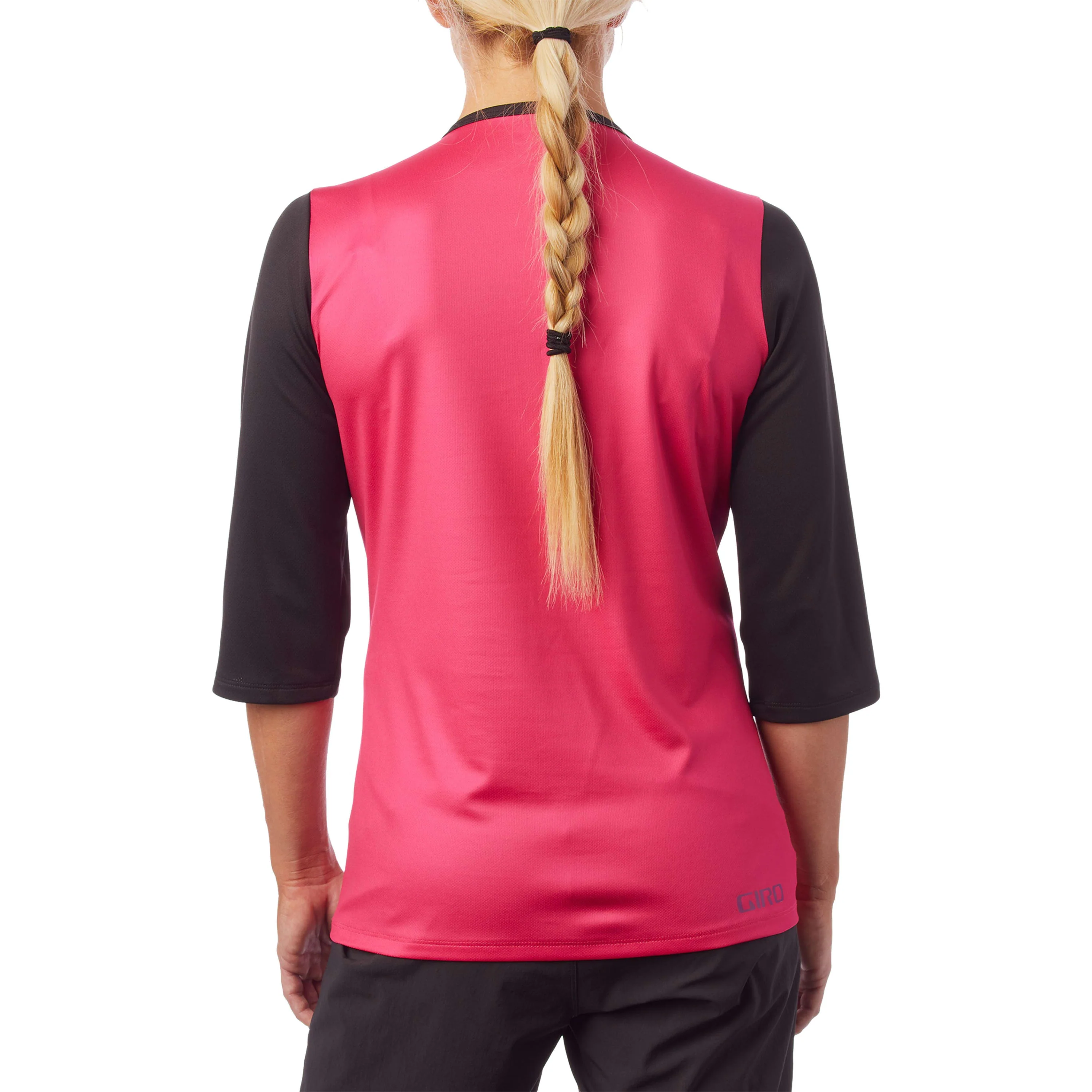 Giro Roust Jersey 3/4 Sleeve Mtb Womens - Black / Bright Pink - Image 5