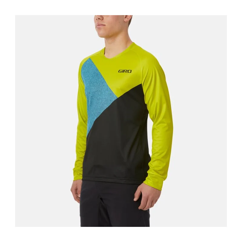 Giro Roust Jersey LS Mtb Mens - Citron Green