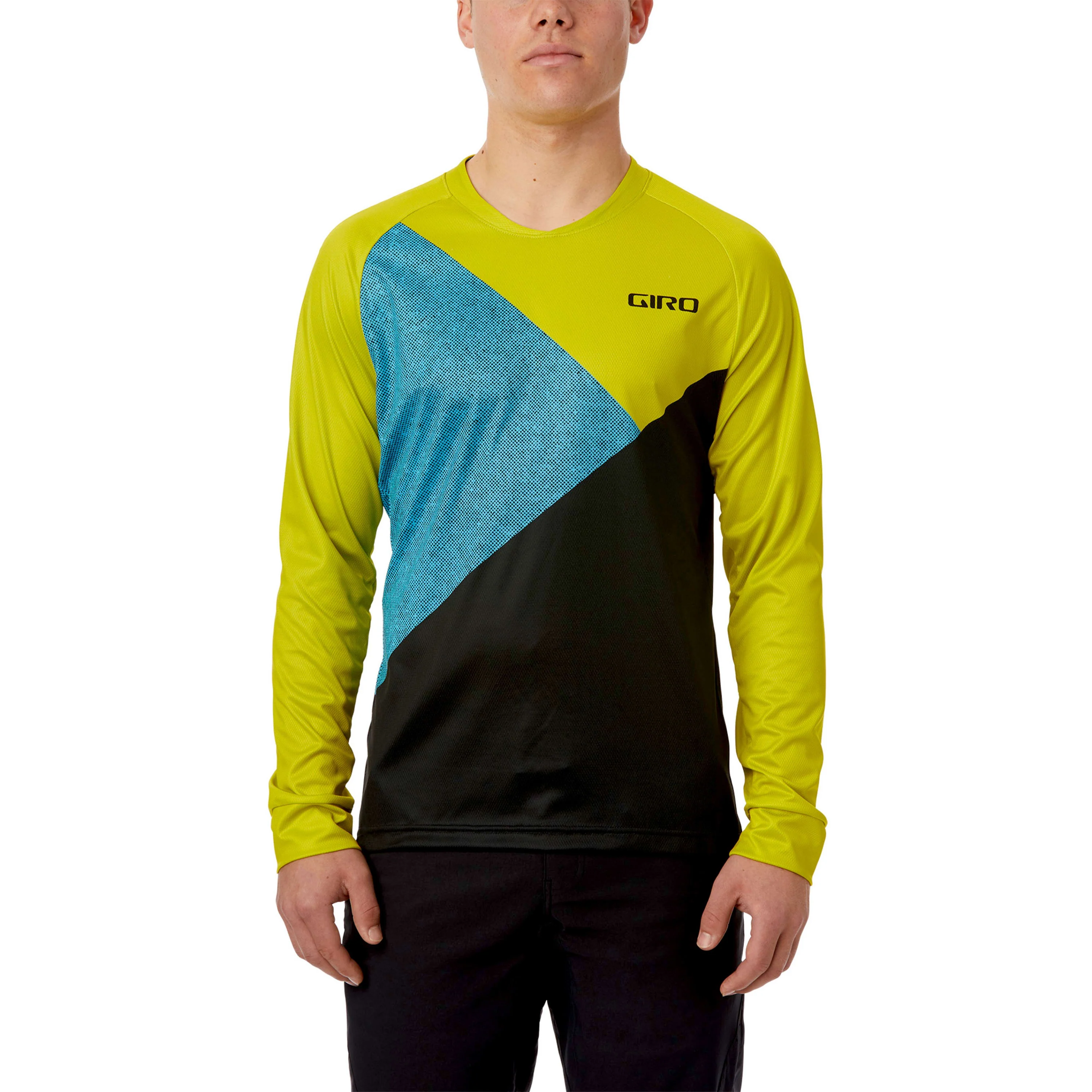 Giro Roust Jersey LS Mtb Mens - Citron Green - Image 2