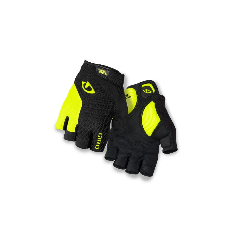 Giro Strade Dure Supergel Glove - Highlight Yellow / Black - Image 2