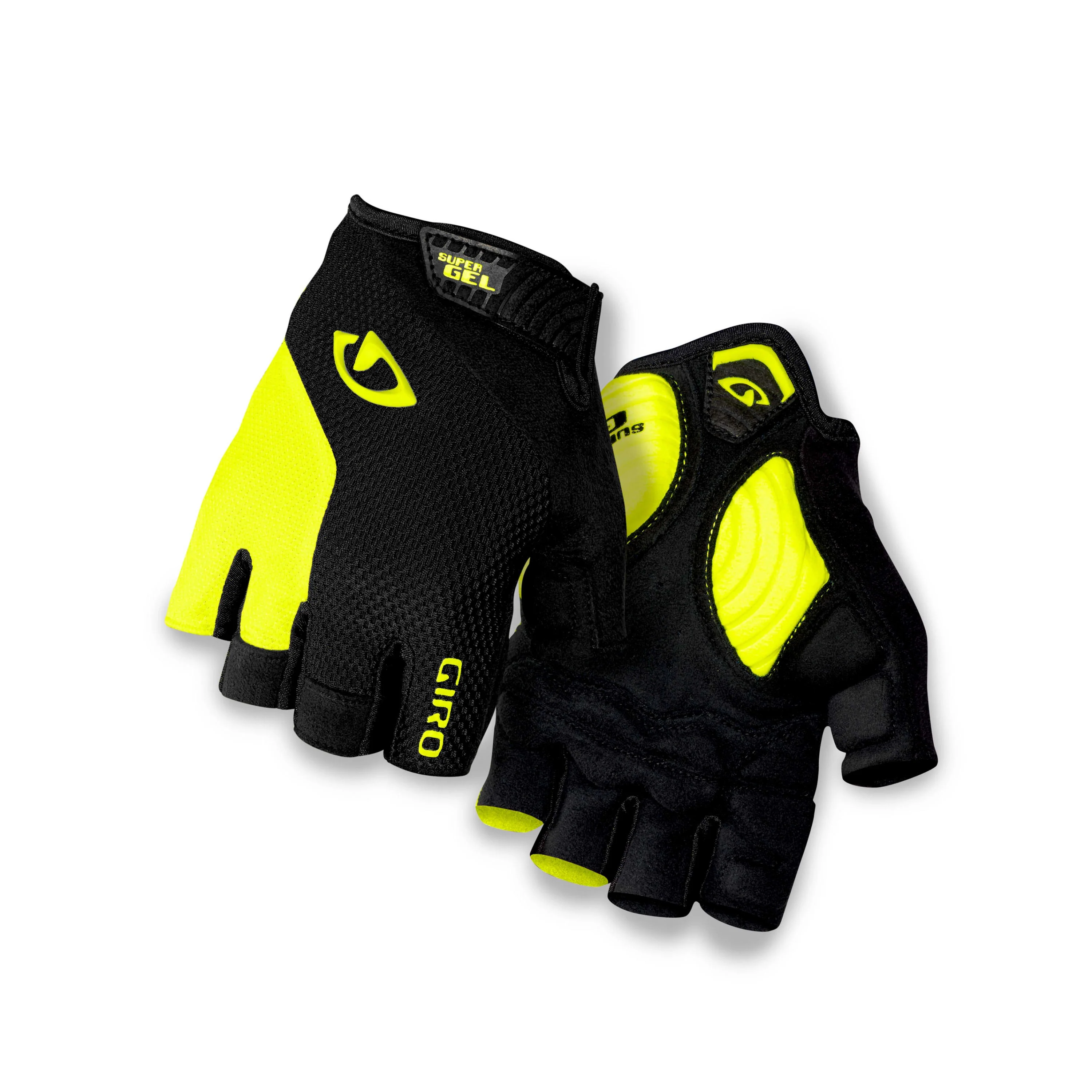 Giro Strade Dure Supergel Glove - Highlight Yellow / Black - Image 6