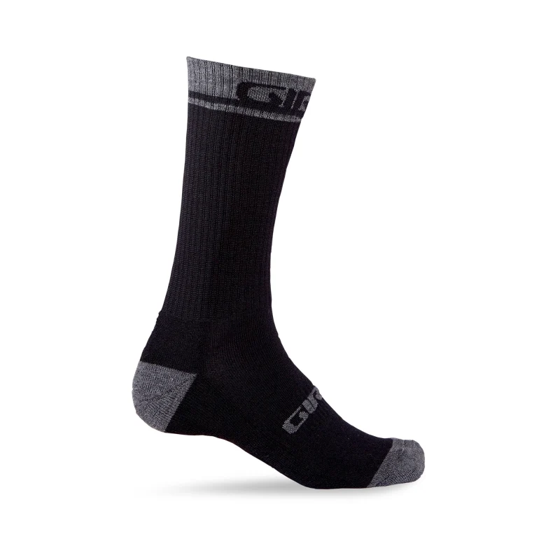 Giro Winter Merino Wool Socks - Black / Shadow - Image 3