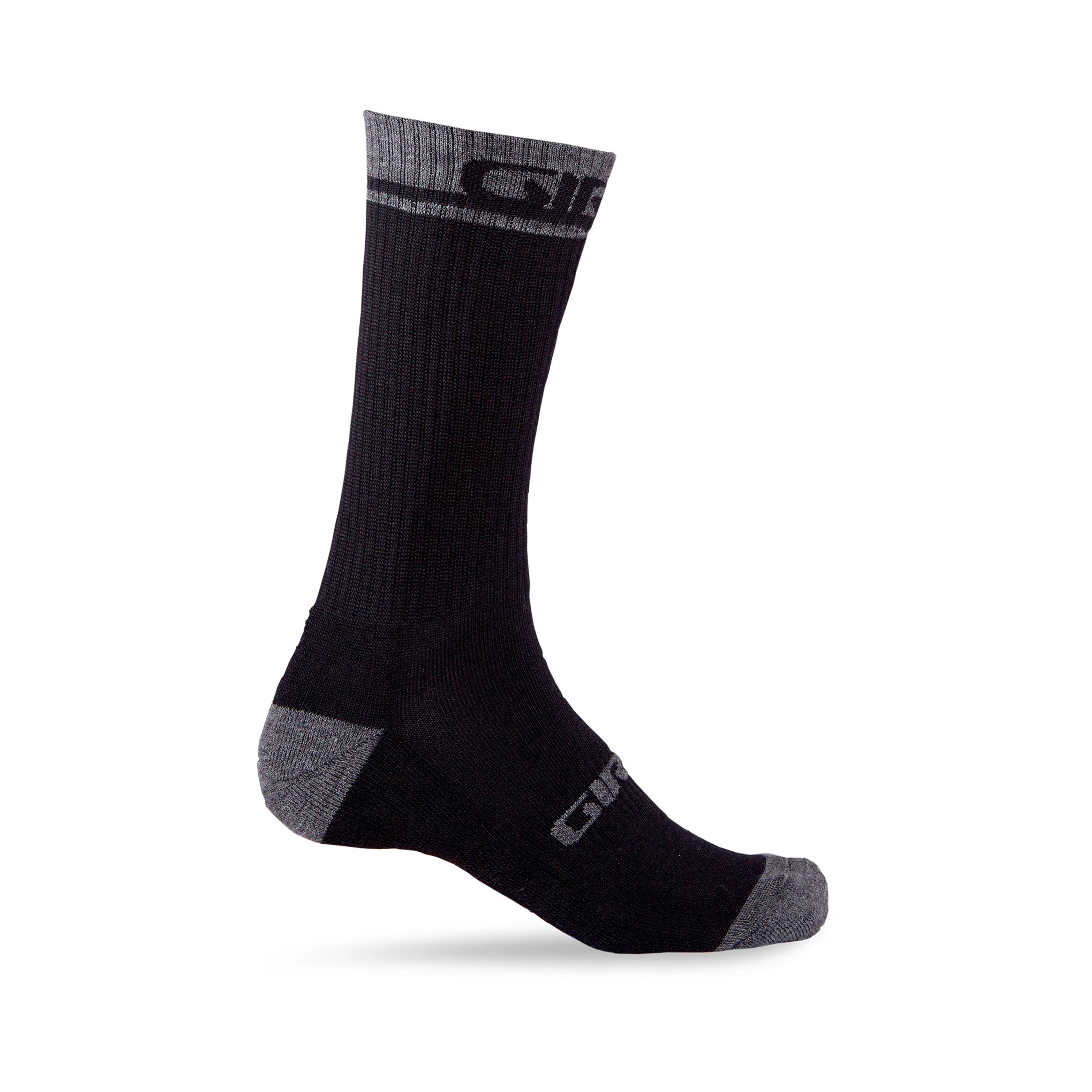 Giro Winter Merino Wool Socks - Black / Shadow - Image 5