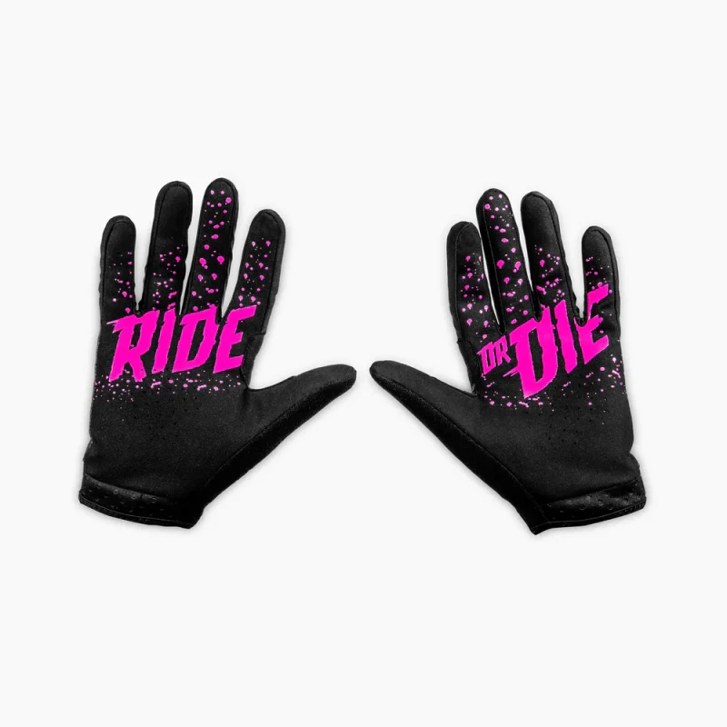 Muc-off Riders Gloves Full Finger - Pink Polka - Image 2