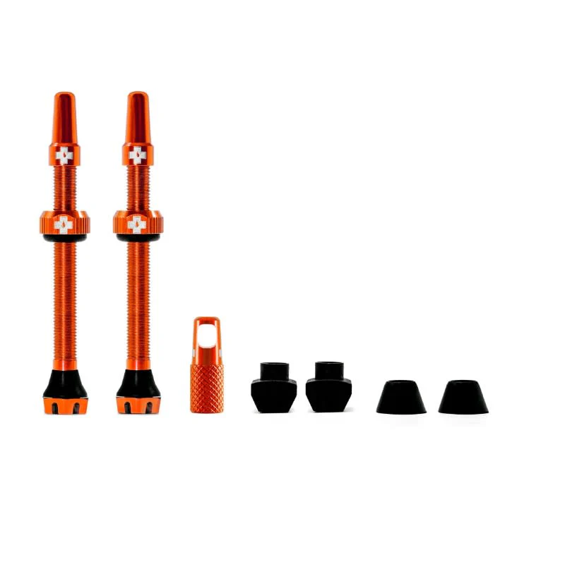 Muc-off Tubeless Valve Kit V2 60MM - Orange - Image 2