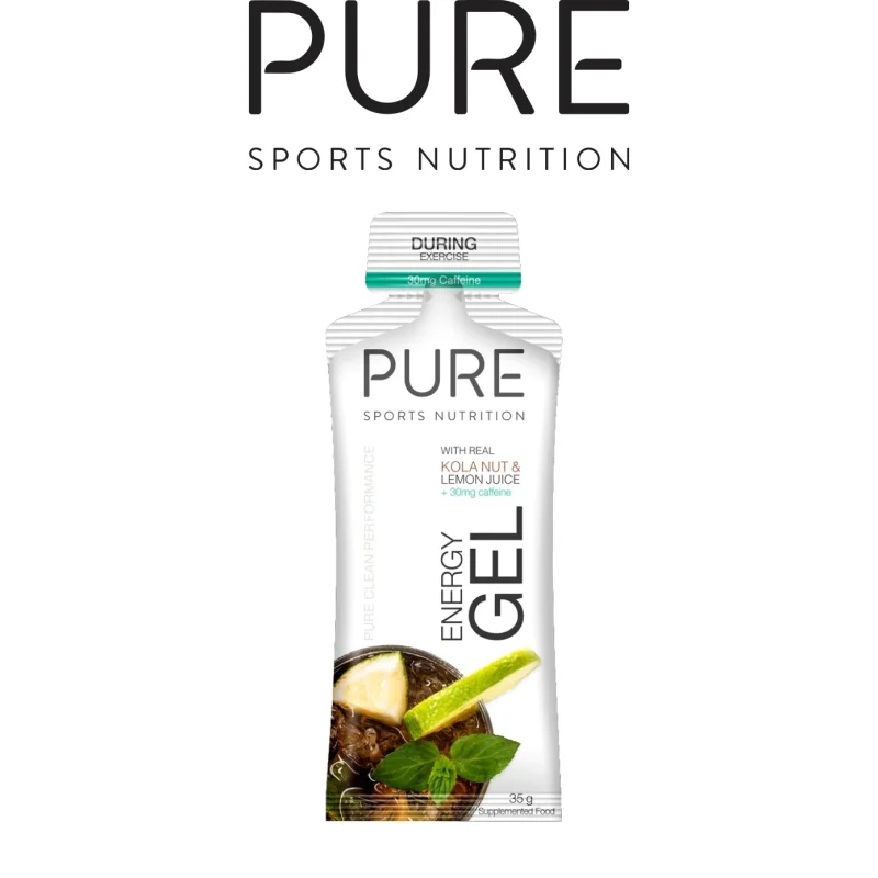 Pure Energy Gel 35G With 30MG Caffiene Kola Nut And Lemon Juice