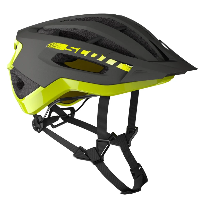 Scott Fuga Plus Helmet - Dark Grey / Radium Yellow - Image 3