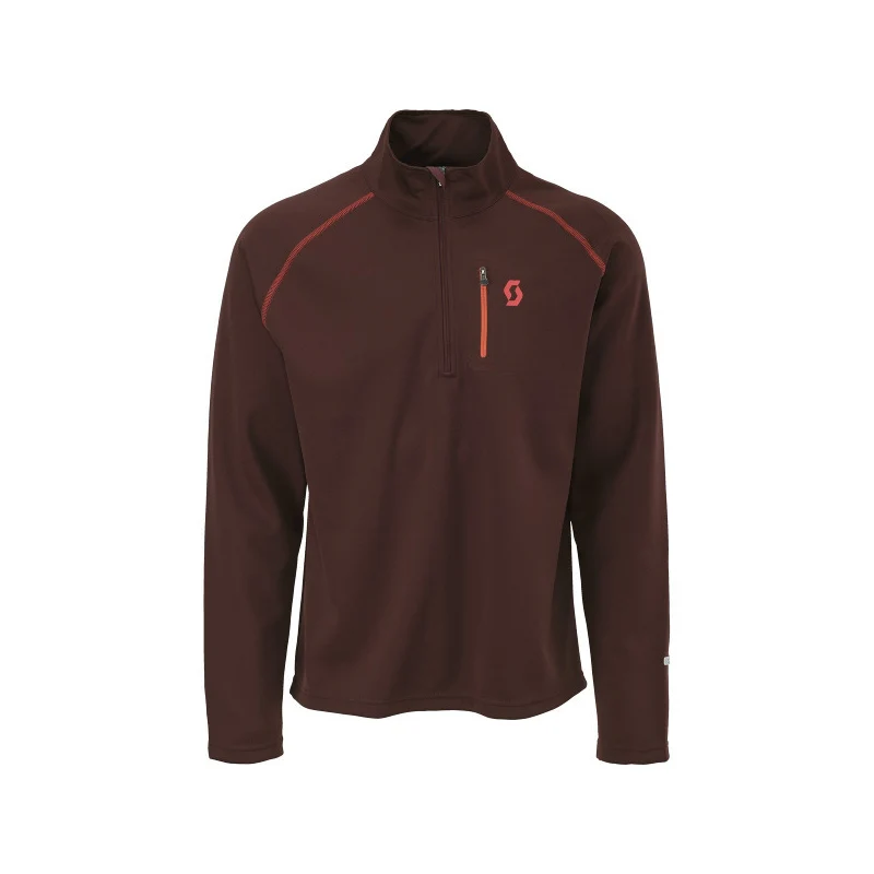 Scott Half Zip Jacket - Burgundy