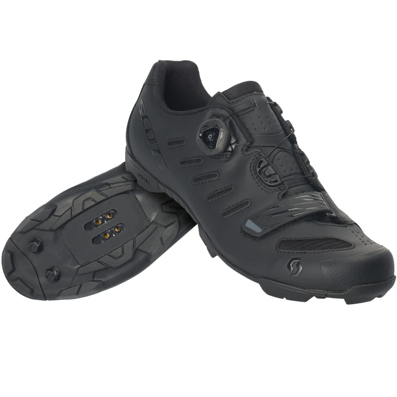 Scott Mtb Team Boa Shoes - Matt Black / Gloss Black - Image 10
