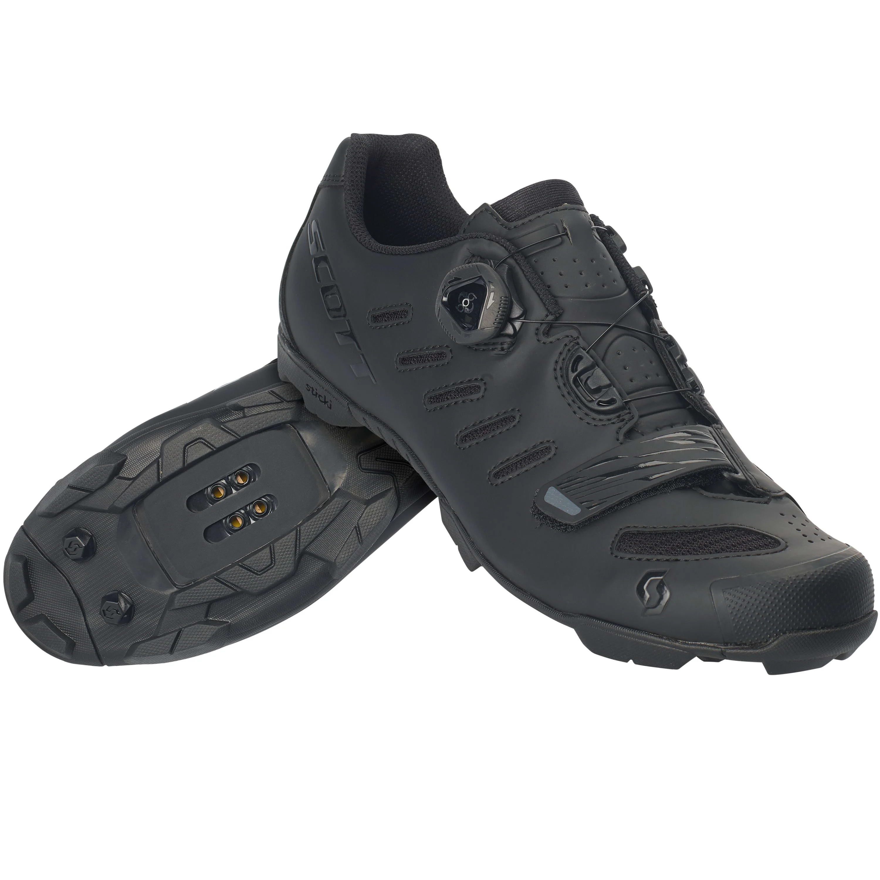 Scott Mtb Team Boa Shoes - Matt Black / Gloss Black - Image 16