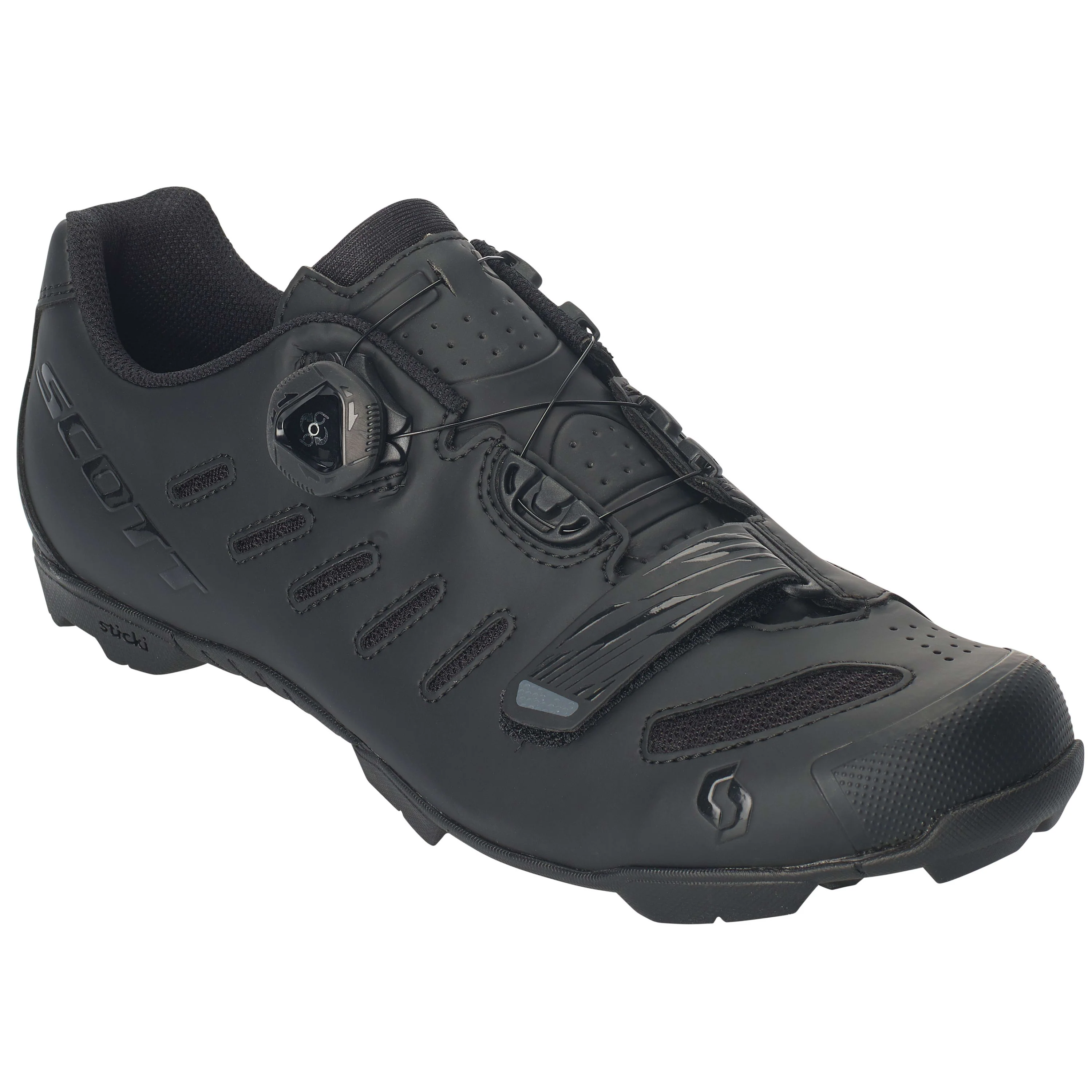 Scott Mtb Team Boa Shoes - Matt Black / Gloss Black - Image 17