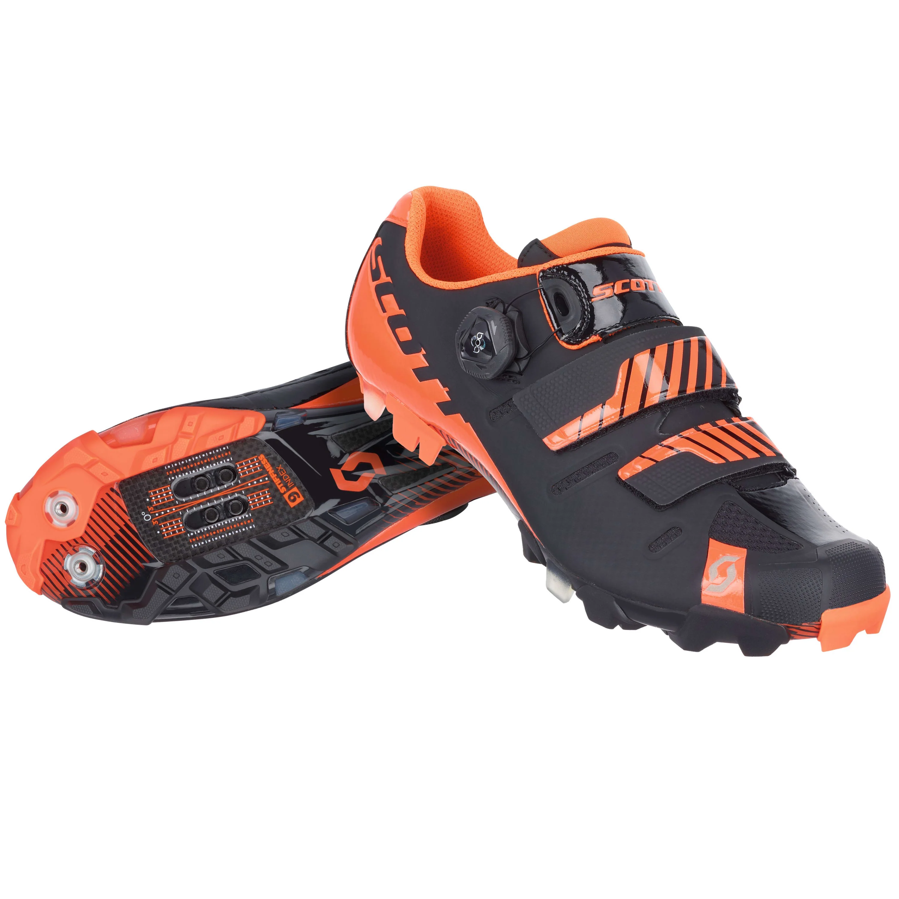 Scott Premium Mtb Shoes - Black / Neon Orange - Image 4