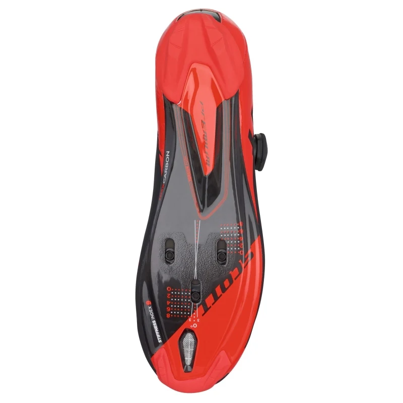 Scott Premium Road Shoes - Black / Neon Red - Image 2