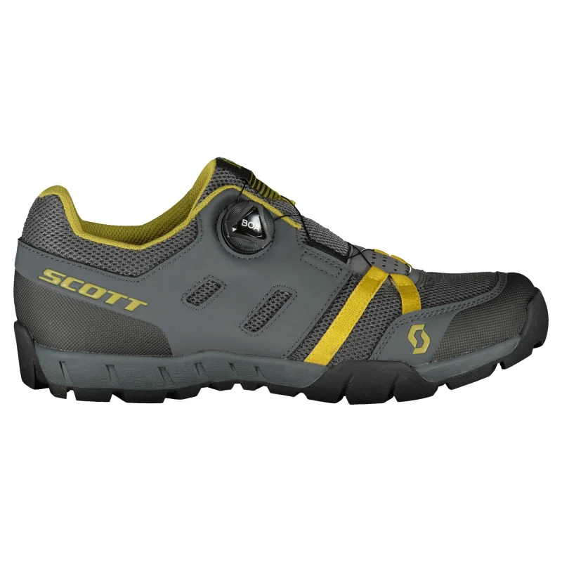 Scott Sport Crus-r Boa Shoes - Dark Grey / Yellow - Image 2