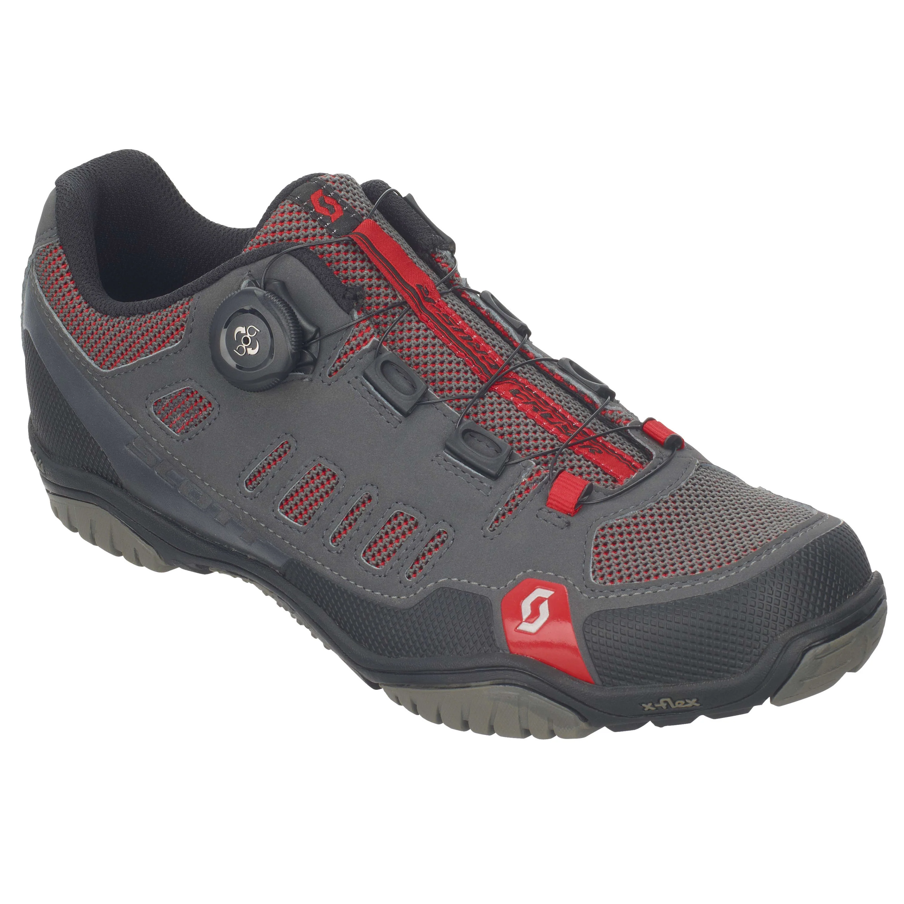 Scott Sport Crus-r Boa Shoes - Anthracite / Red - Image 3