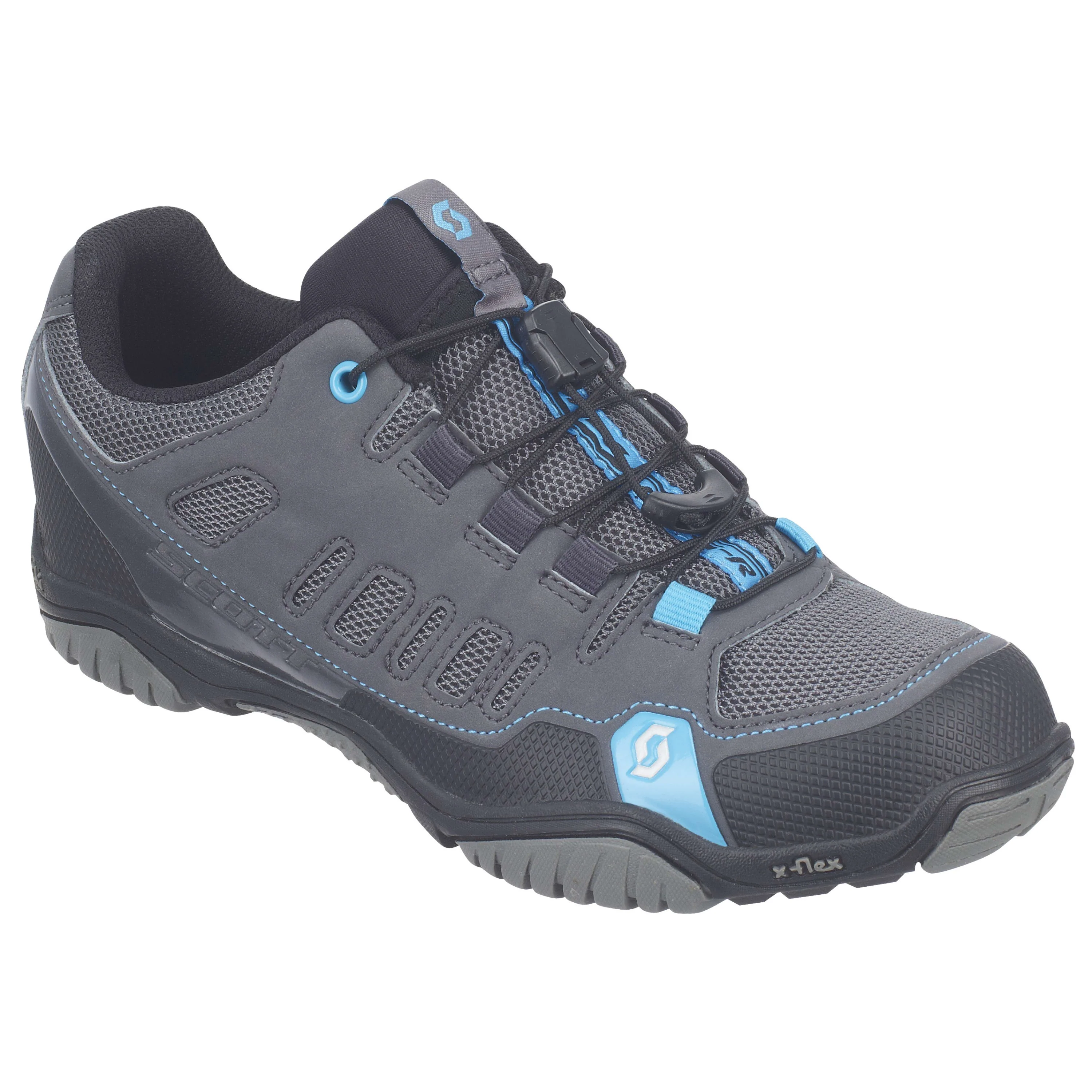 Scott Sport Crus-r Ladies Shoes - Anthracite / Neon Blue - Image 3