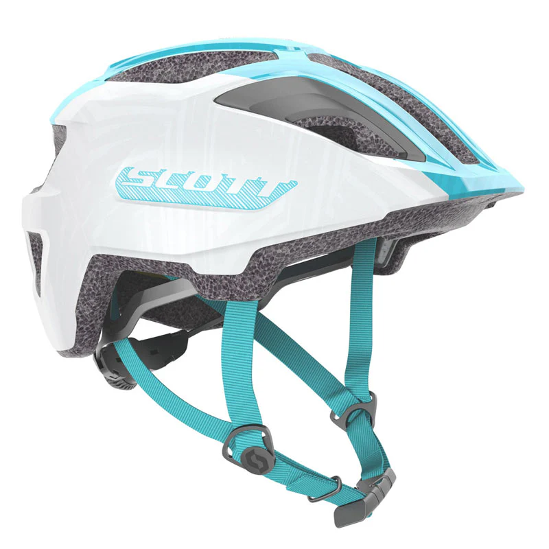 Scott Spunto Junior (ce) Helmet - Pearl White / Breeze Blue