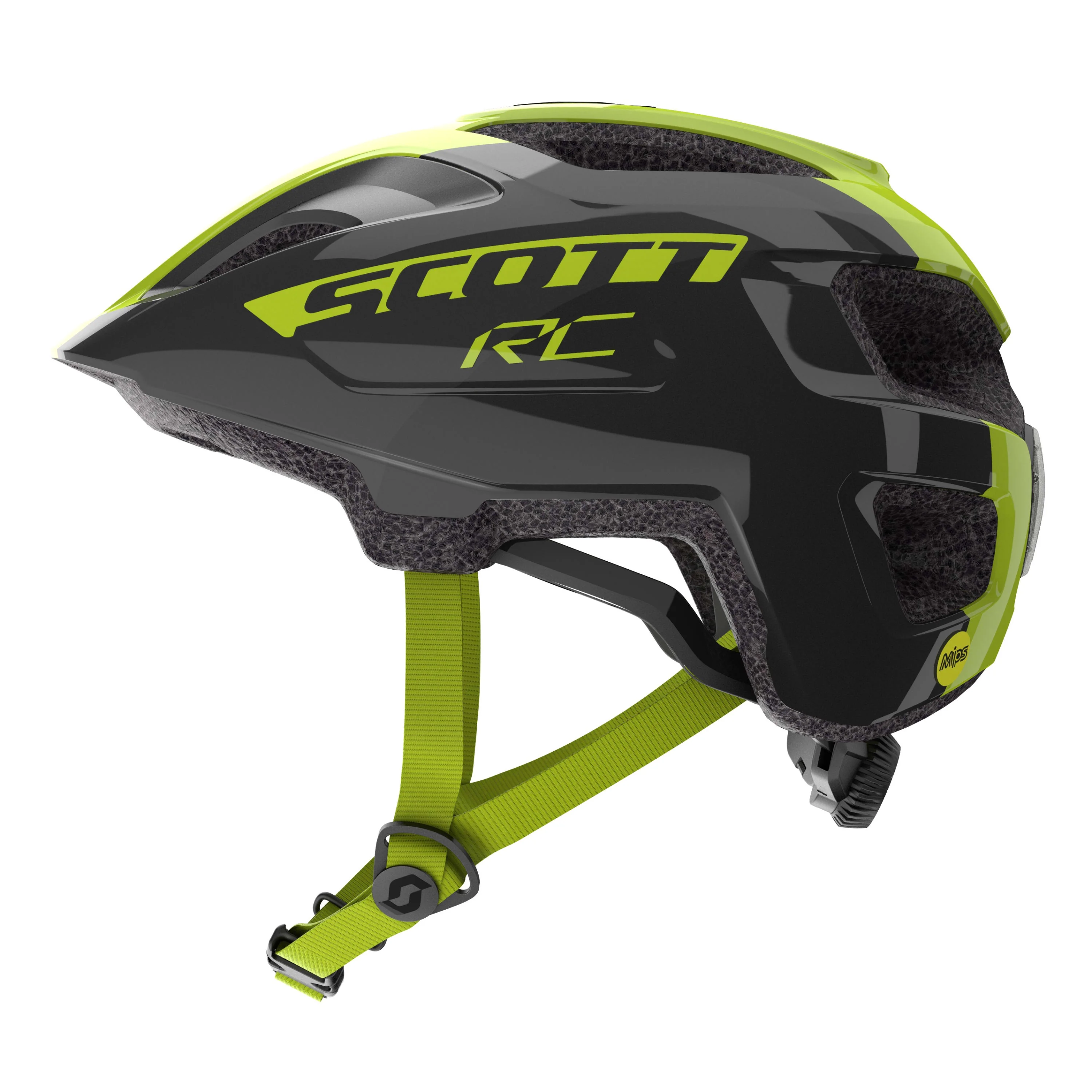 Scott Spunto Junior (as) Helmet - Black / Radium Yellow - Image 3