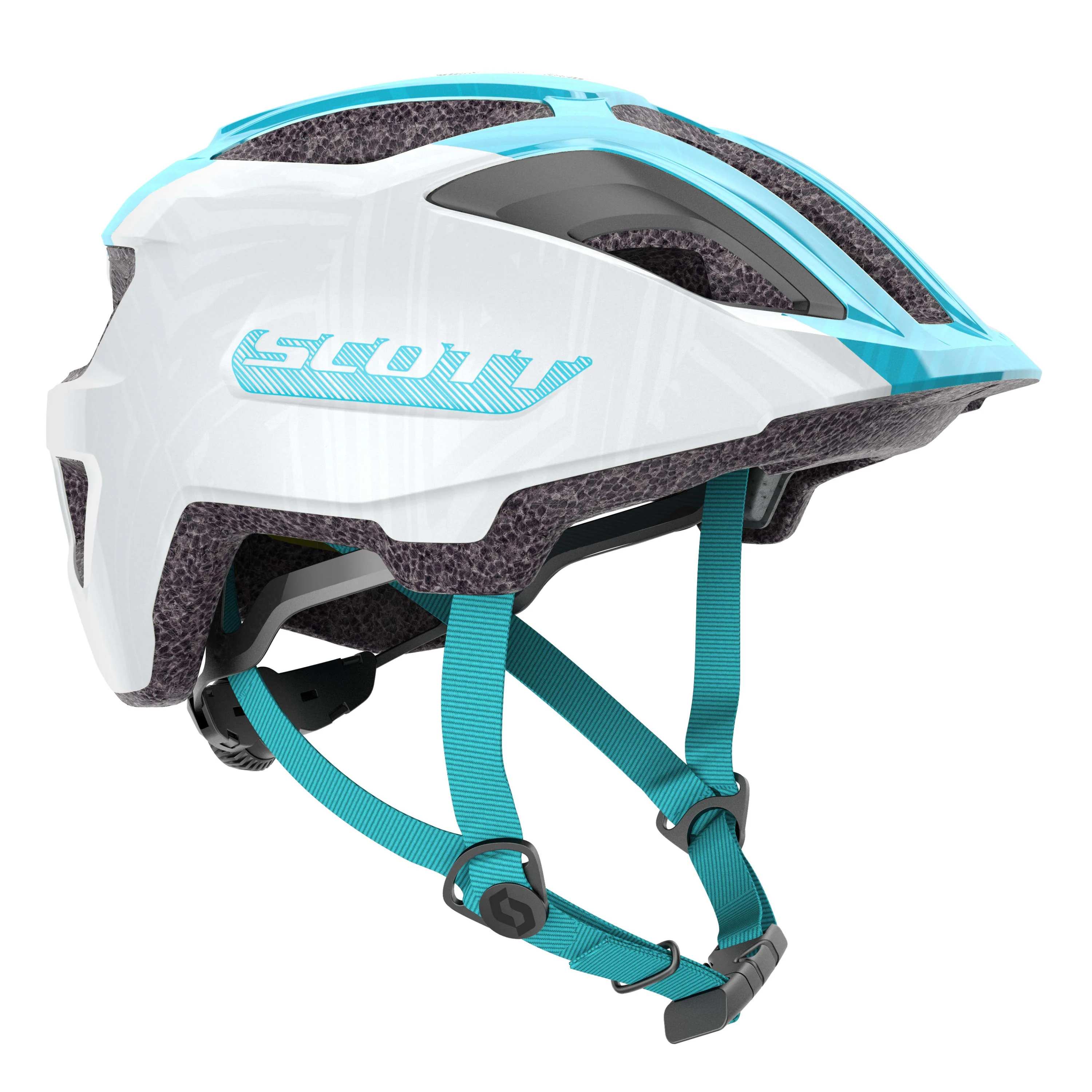Scott Spunto Junior (as) Helmet - White / Breeze Blue - Image 2