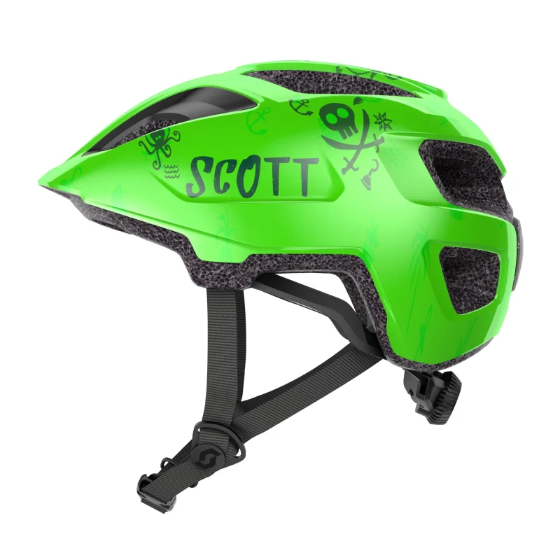 Scott Spunto Kid Helmet (cs) 46-52CM - Fluoro Green - Image 2