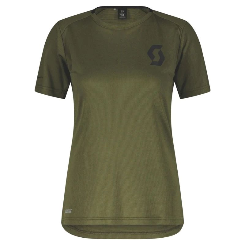 Scott Trail Vertic Pro Ladies Short Sleeve Jersey - Fir Green