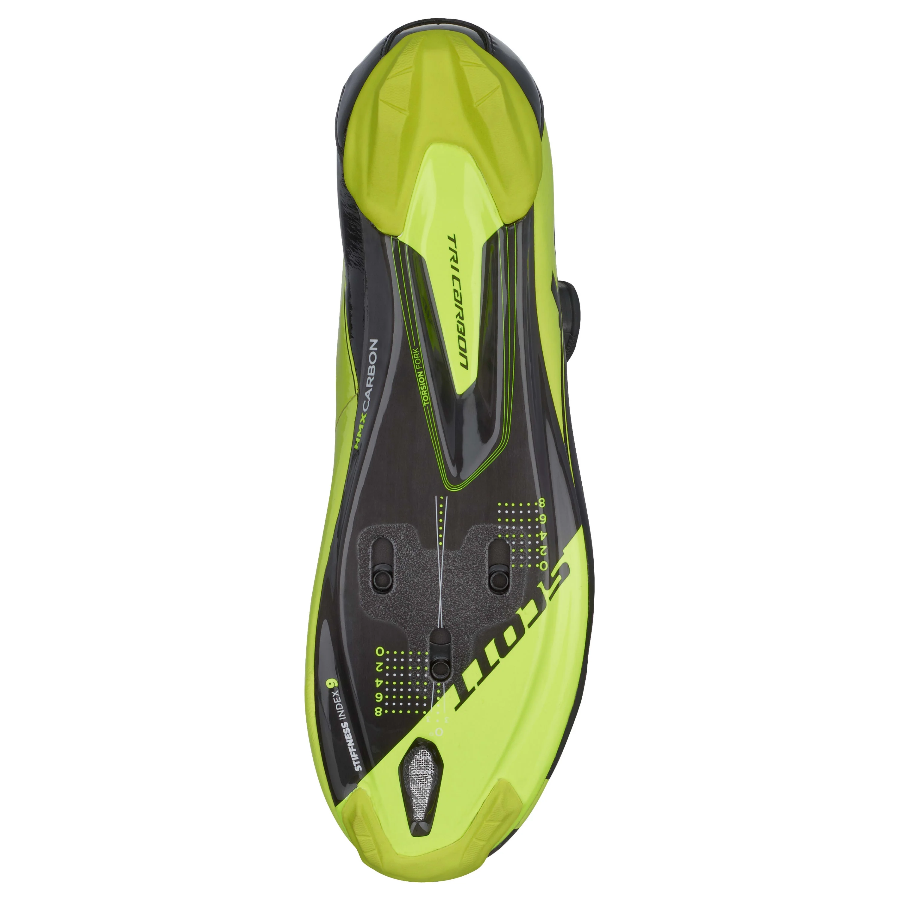 Scott Tri Carbon Shoes - Black / Neon Yellow - Image 4