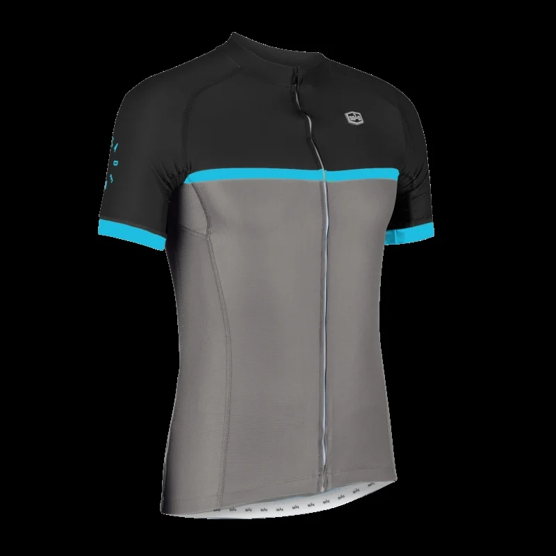 Solo Cadence Jersey Mens Short Sleeve - Black / Grey - Image 2
