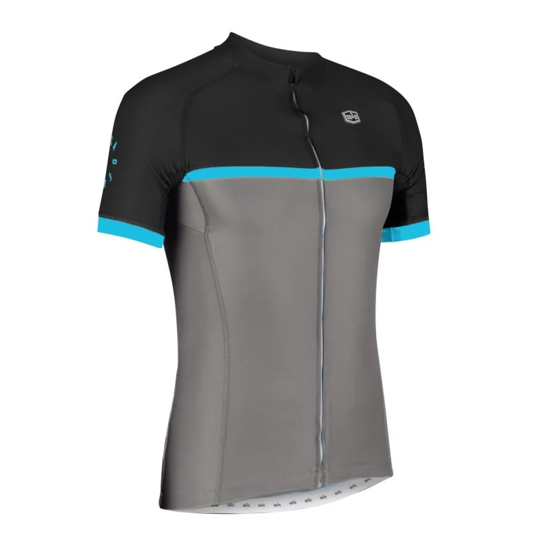 Solo Cadence Jersey Mens Short Sleeve - Black / Grey - Image 3
