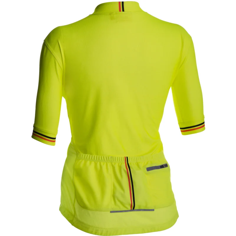Solo Duo Jersey Ladies - Fluoro Yellow - Image 2