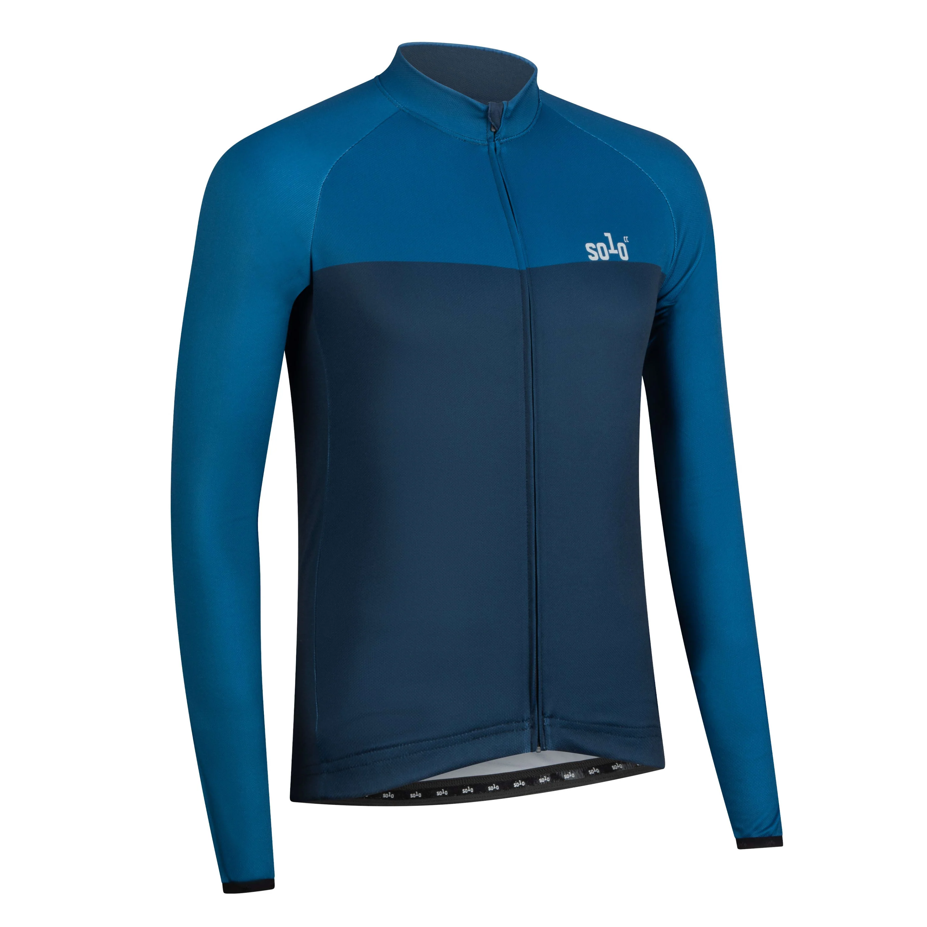 Solo Jersey 3-SEASON Long Sleeve - Blue / Navy Blue - Image 2
