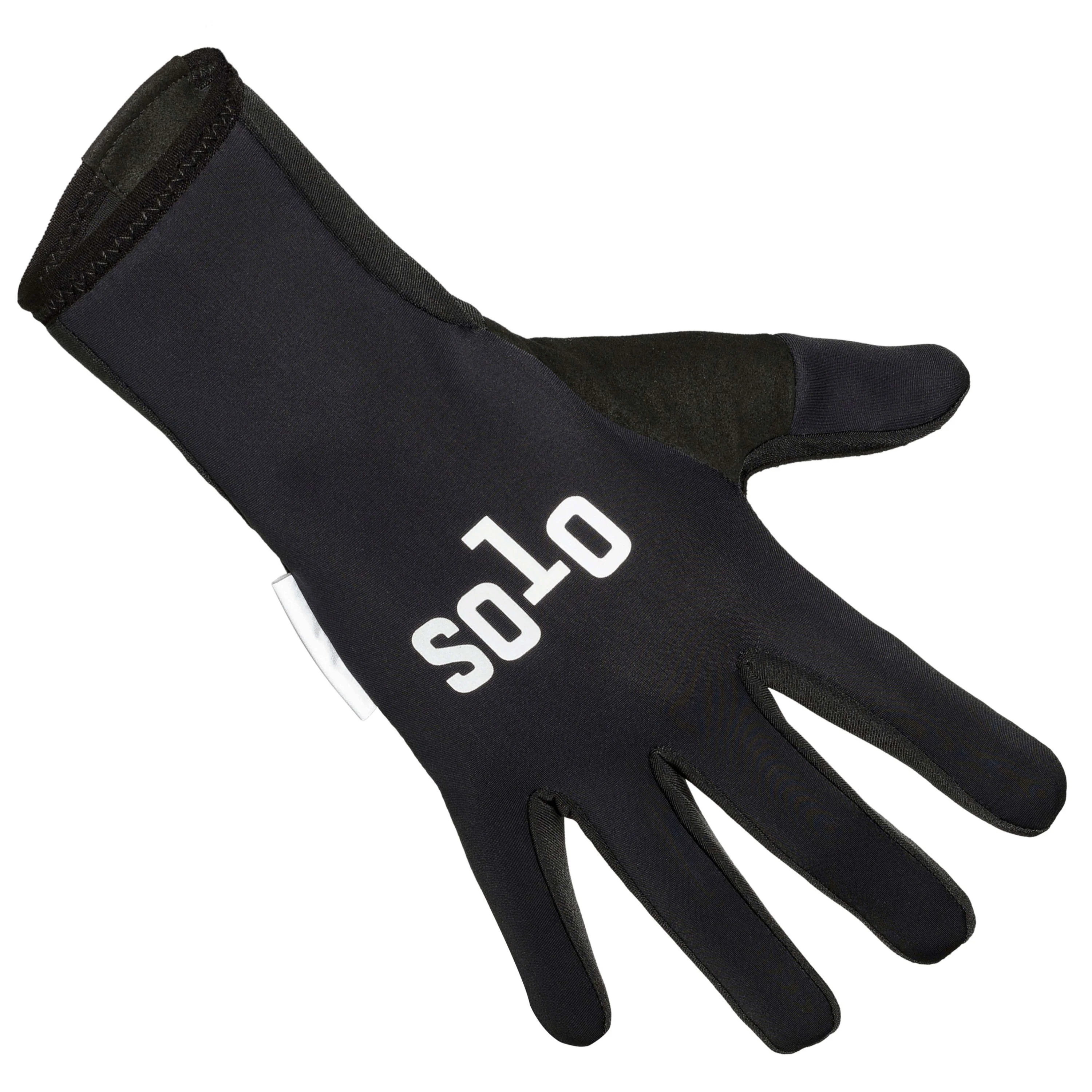 Solo Softshell Long Finger Glove - Black - Image 2