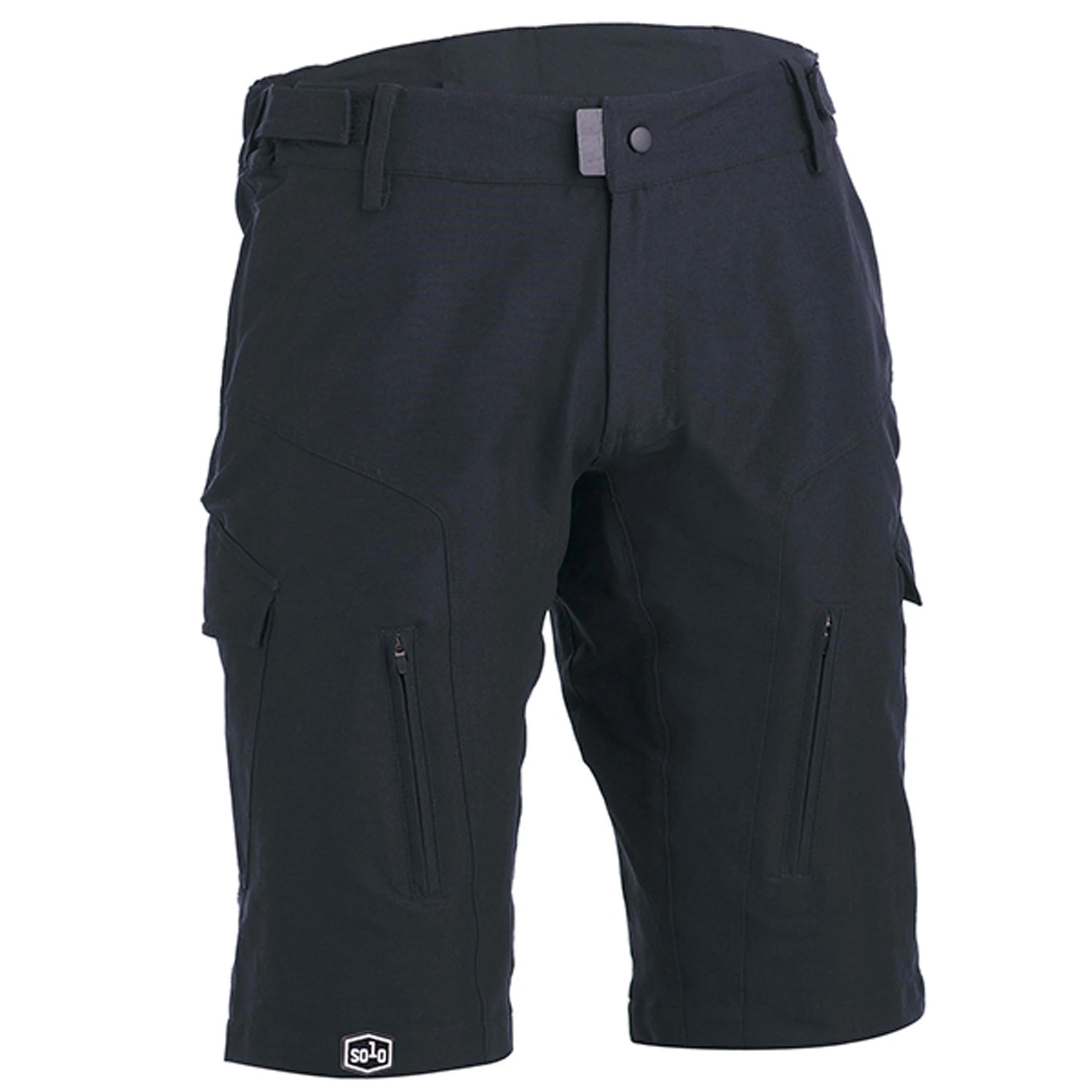 Solo Tech Short Mens - Grey / Black - Image 2